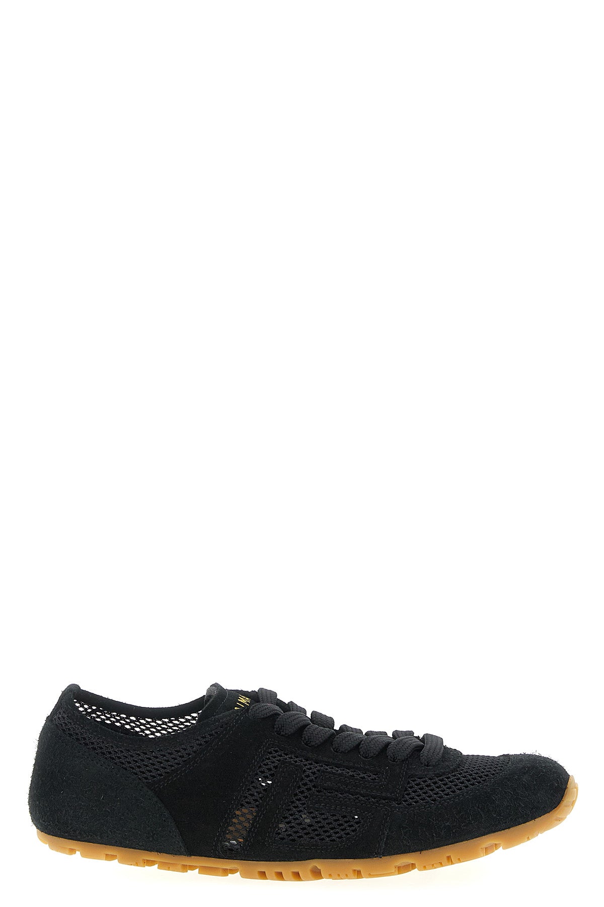 BALMAIN 36 racer 45 suede and mesh sneakers