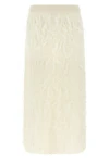the fabiana filippi midi skirt defines a new tactile dimension through a straigh