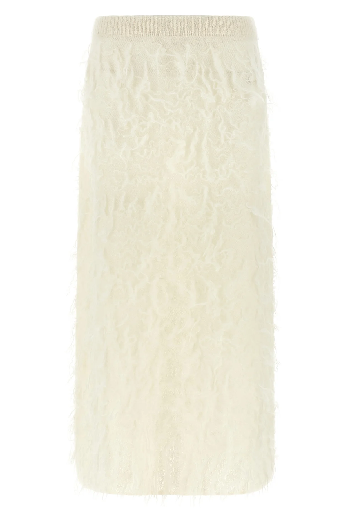 the fabiana filippi midi skirt defines a new tactile dimension through a straigh