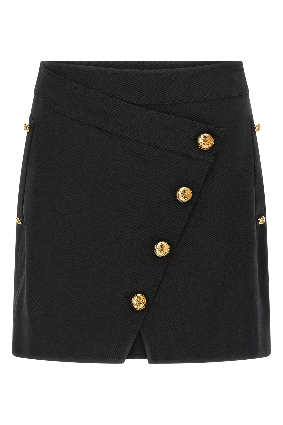 ELISABETTA FRANCHI 40 cotton gabardine mini skirt