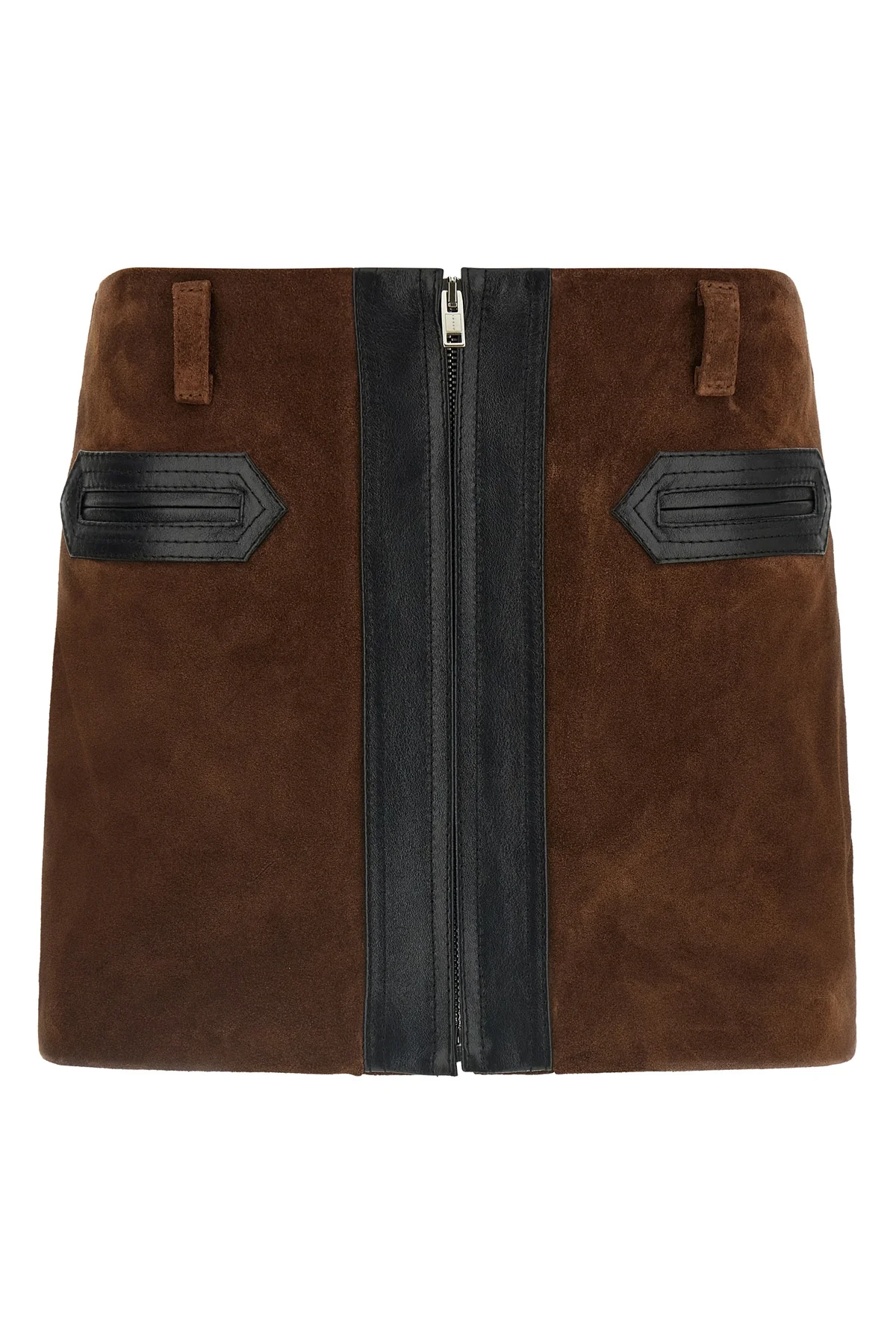 MARNI 38 the marni miniskirt in fine suede redefines the codes of structured clothing thr