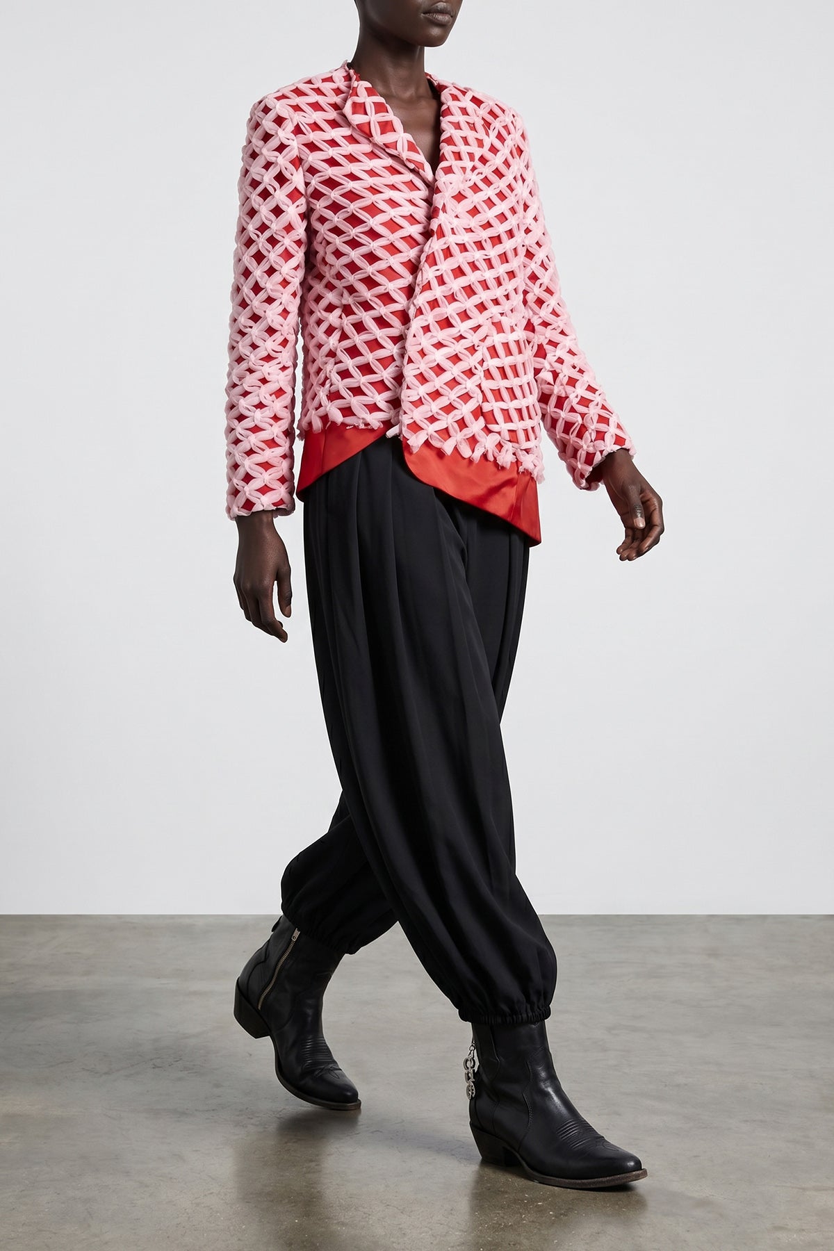 COMME DES GARÇONS M blazer in shiny satin-effect fabric