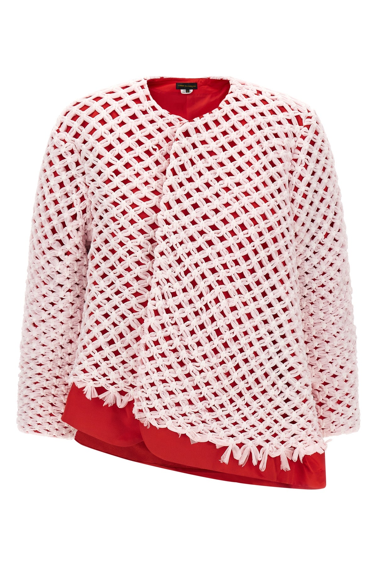 COMME DES GARÇONS S blazer in shiny satin-effect fabric