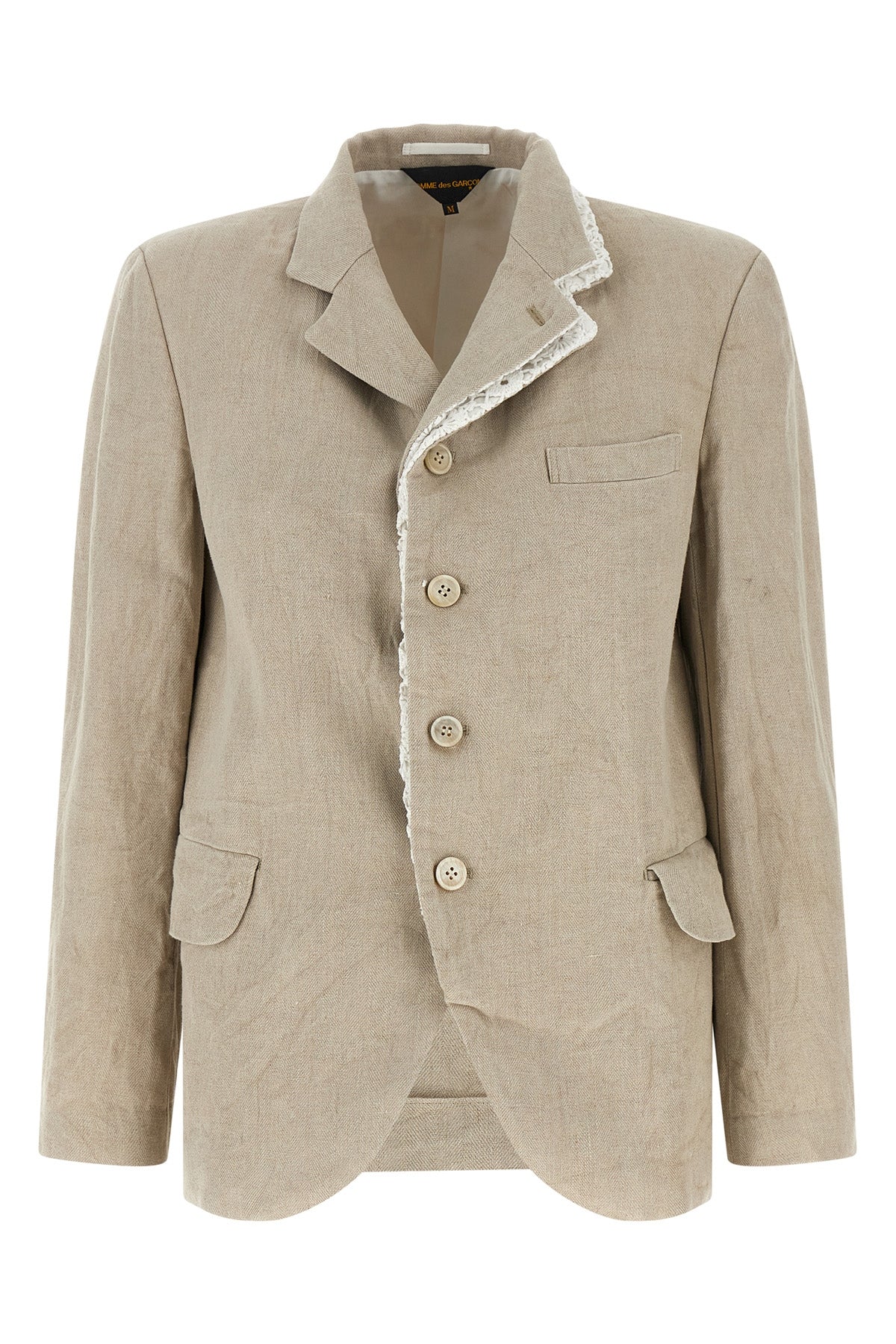 COMME DES GARÇONS M chevron linen blazer