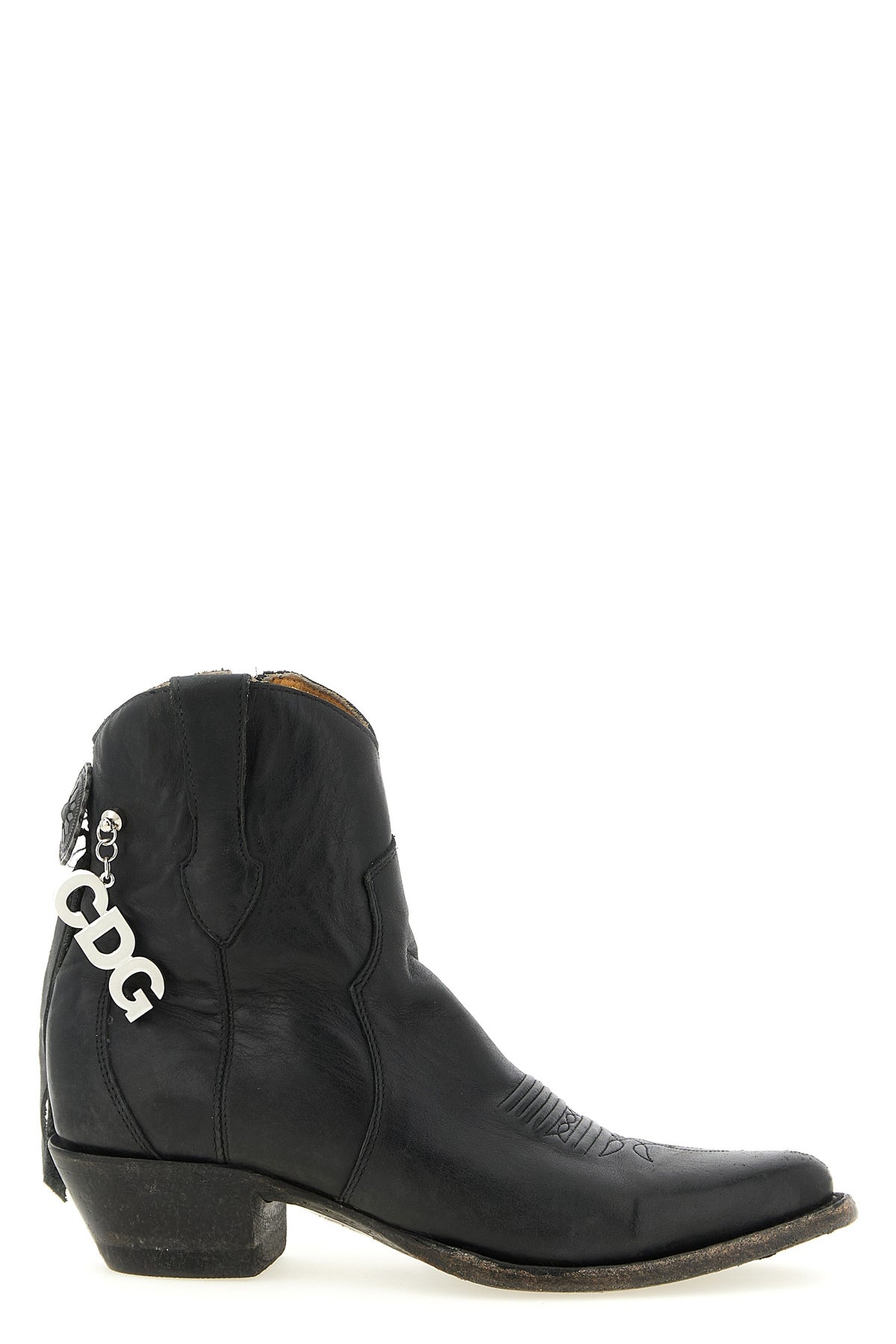 COMME DES GARÇONS 6 comme des garçons x mexicana ankle boots in used-effect leather