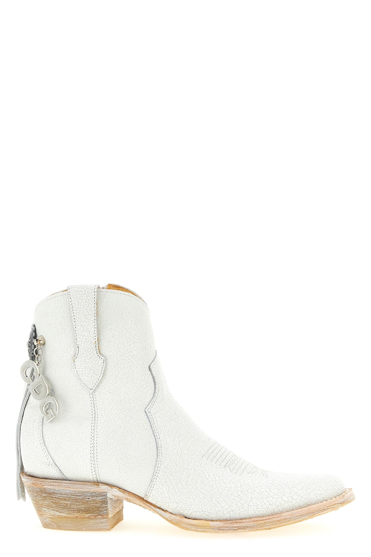 COMME DES GARÇONS 6.5 comme des garçons x mexicana ankle boots in craquelé leather