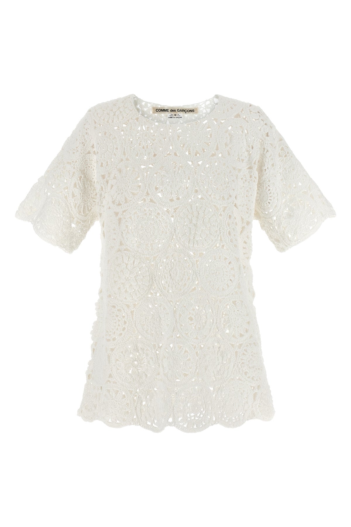 COMME DES GARÇONS M macramé crewneck