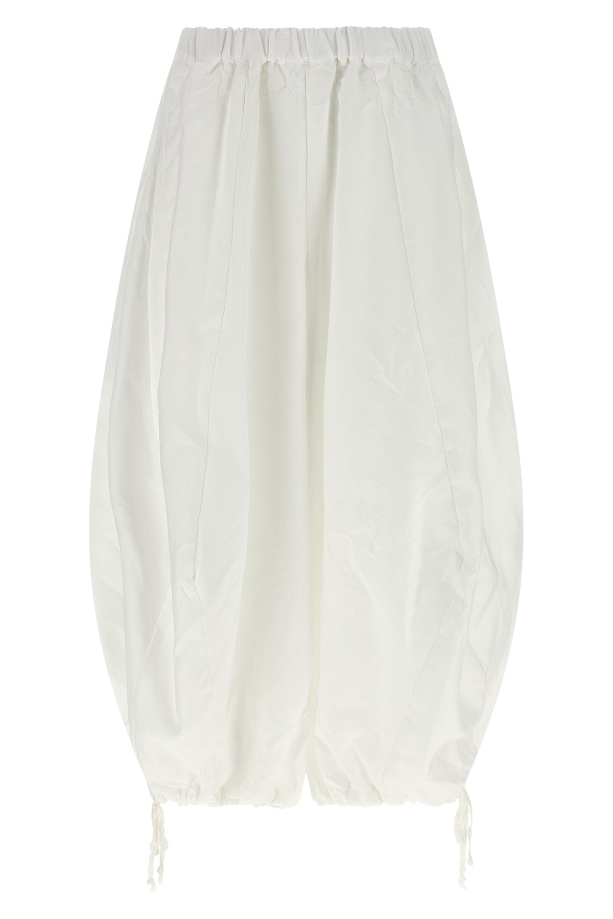 COMME DES GARÇONS S crumpled shiny twill pants