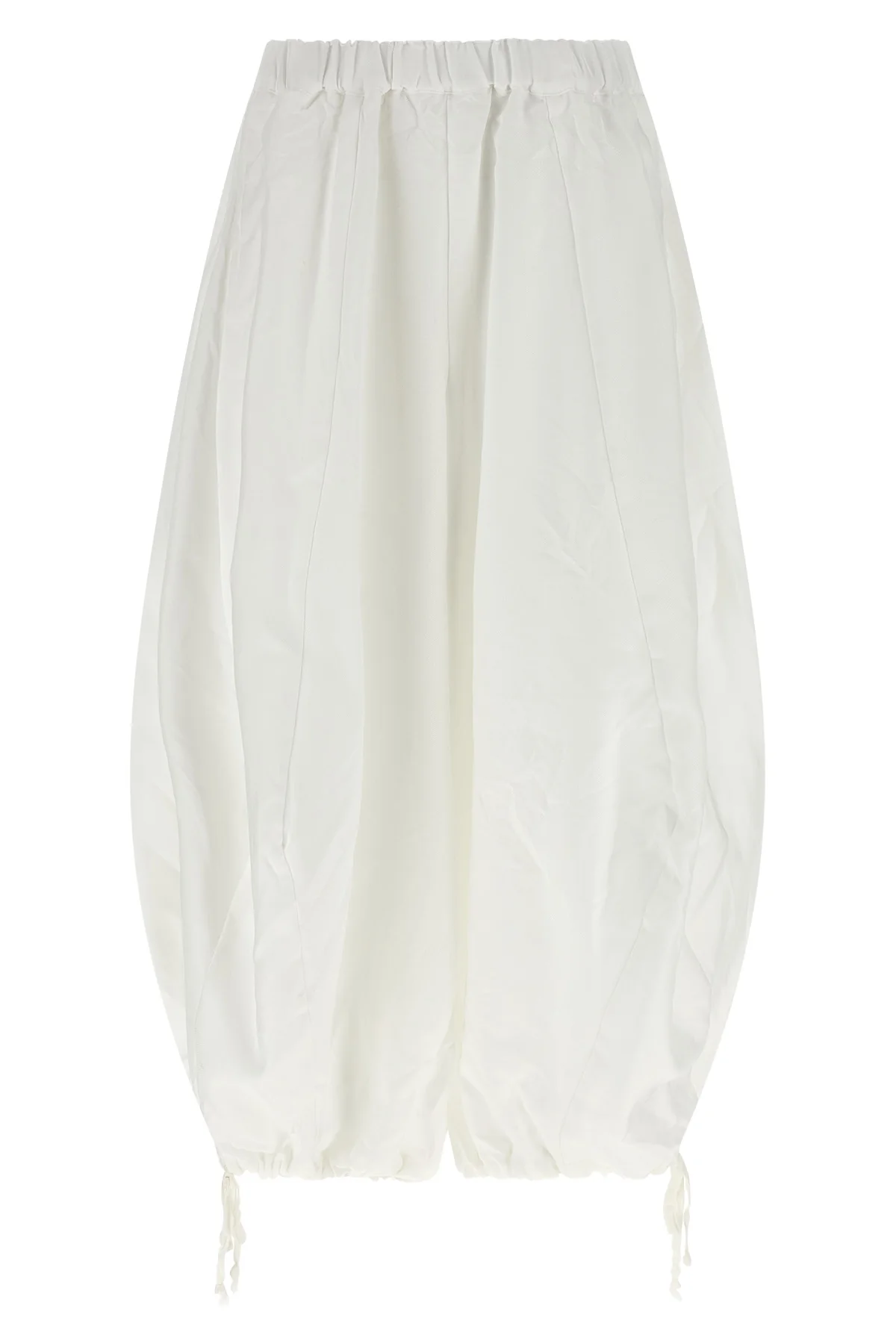 COMME DES GARÇONS S crumpled shiny twill pants