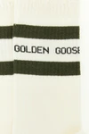 golden goose socks in structured cotton blend feature a high ribbed workmanship