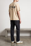 used-effect cotton t-shirt