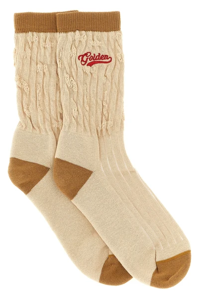 golden goose socks are distinguished by a construction in fine stretch cotton ya