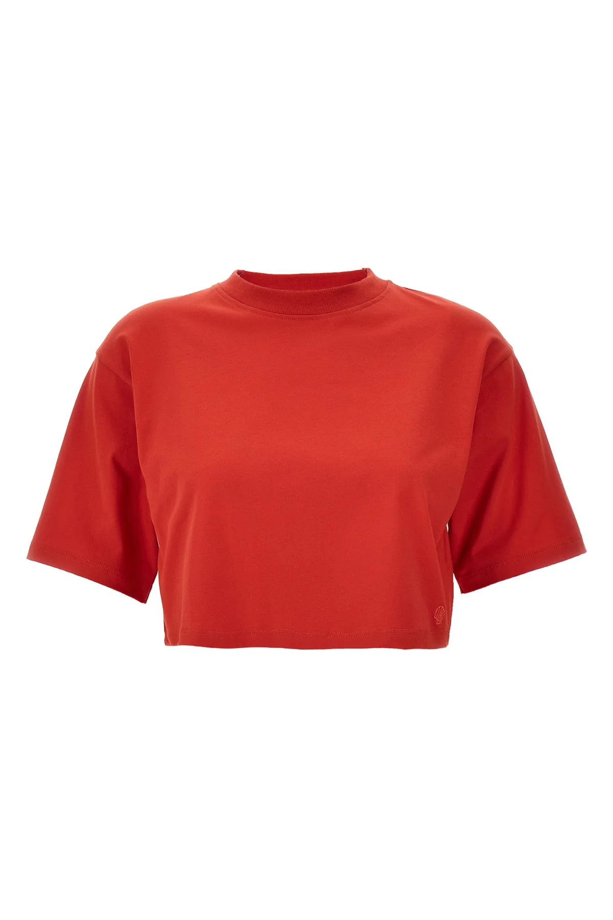 LOULOU DE SAISON XS gupo cotton cropped t-shirt