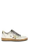 ball star used-effect leather sneakers