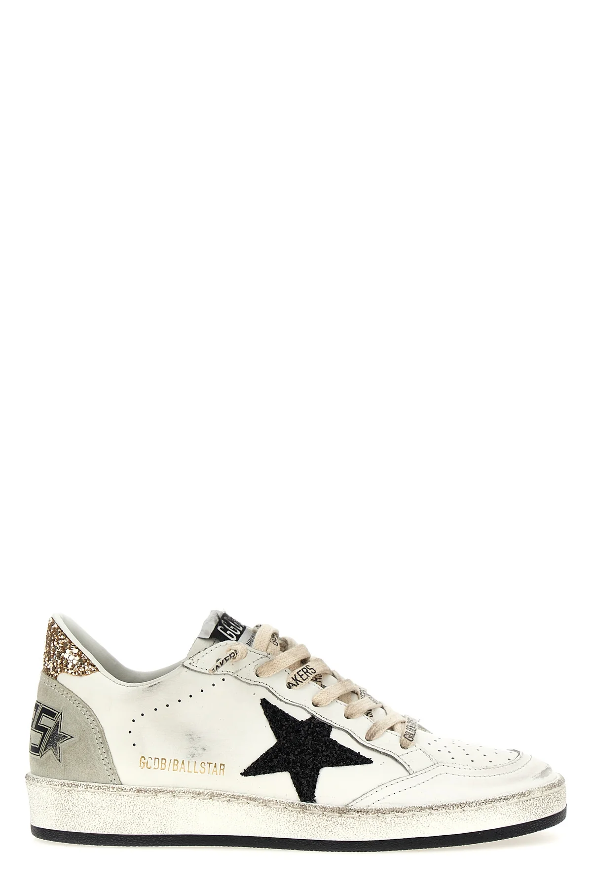 ball star sneakers in used-effect leather