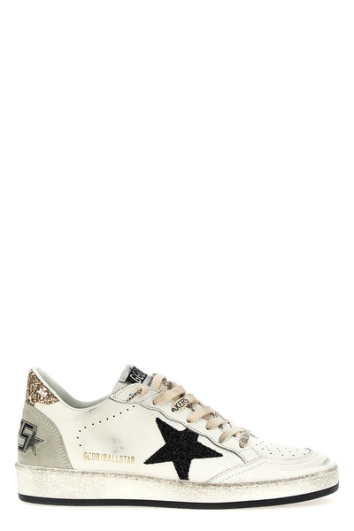 ball star sneakers in used-effect leather