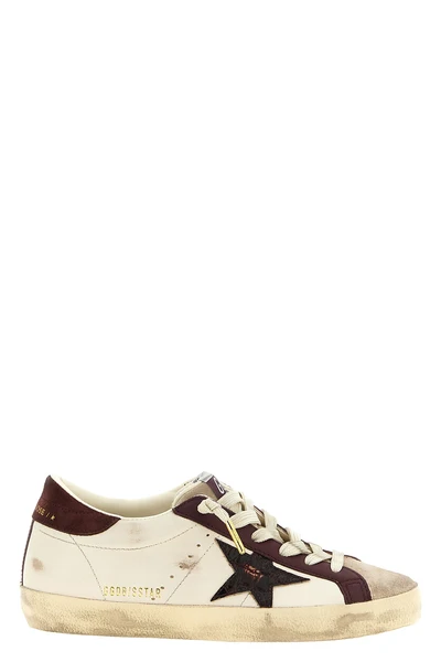 the golden goose super-star sneakers features a low-top silhouette structured