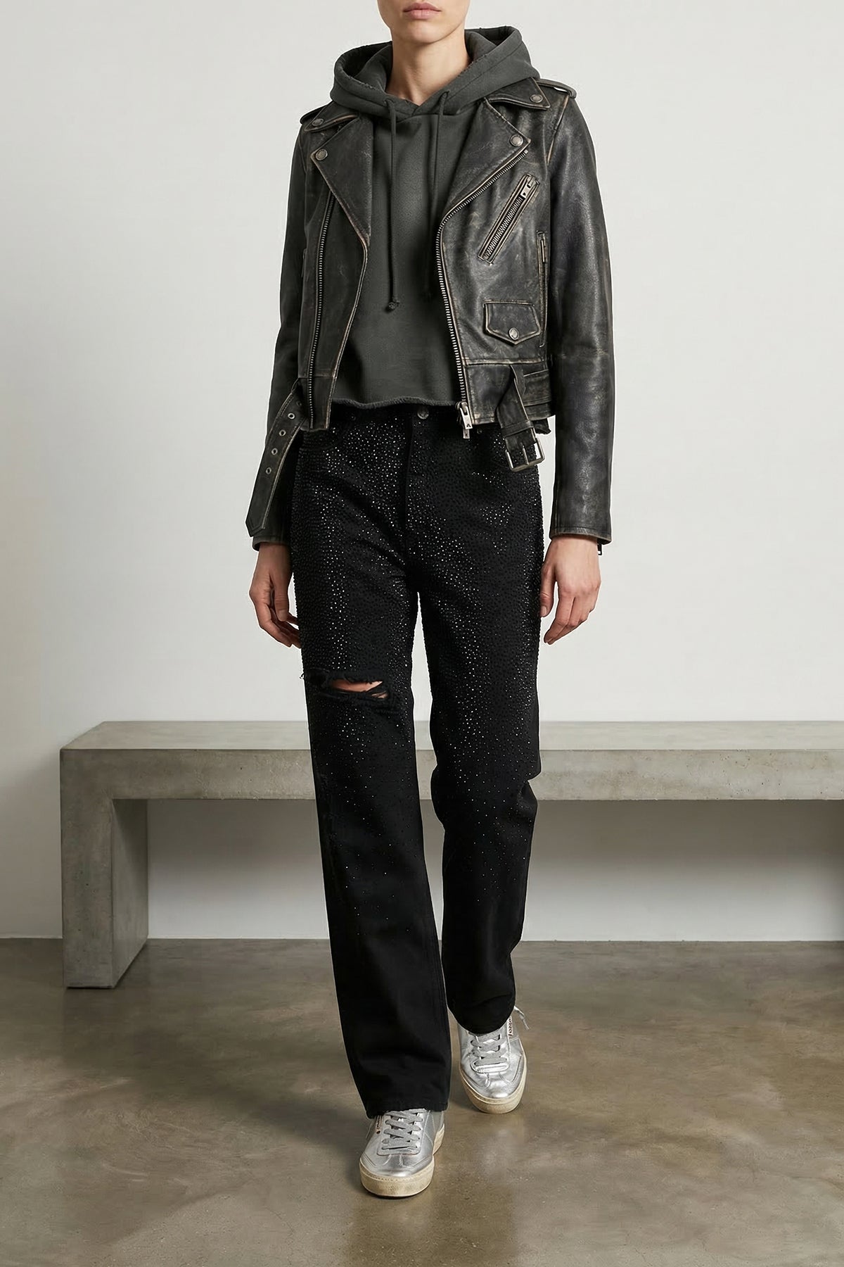 GOLDEN GOOSE 25 kim garment-dyed cotton denim jeans