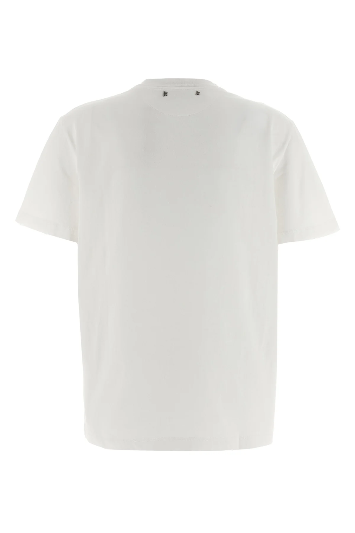 used-effect cotton crew neck t-shirt
