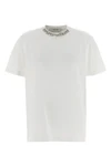 used-effect cotton crew neck t-shirt