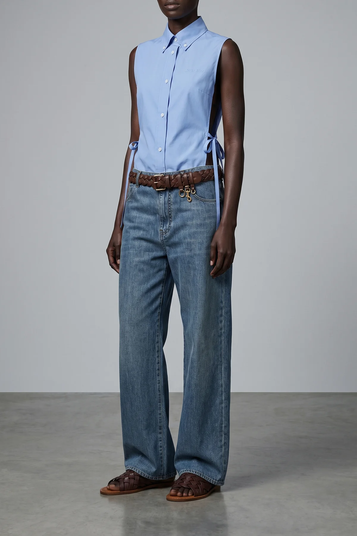 five-pocket cotton jeans