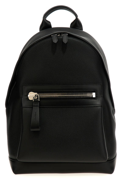 buckley smooth grainy leather backpack