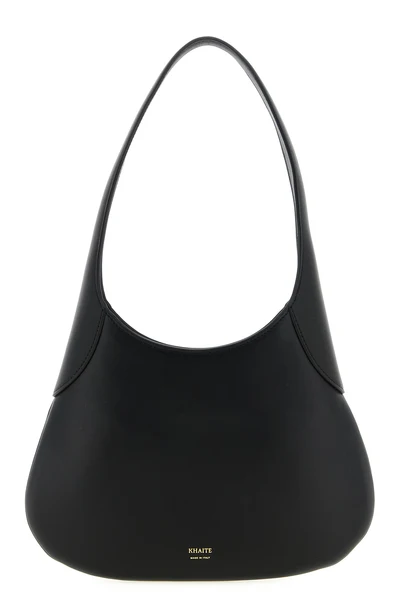 the small khaite joan shoulder bag exemplifies structural purity through its c