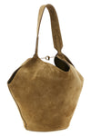 lotus small suede shopping bag
