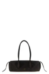the khaite donna shoulder bag redefines classic proportions through an elongat