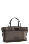 christos mini shopping bag in semi-transparent mesh