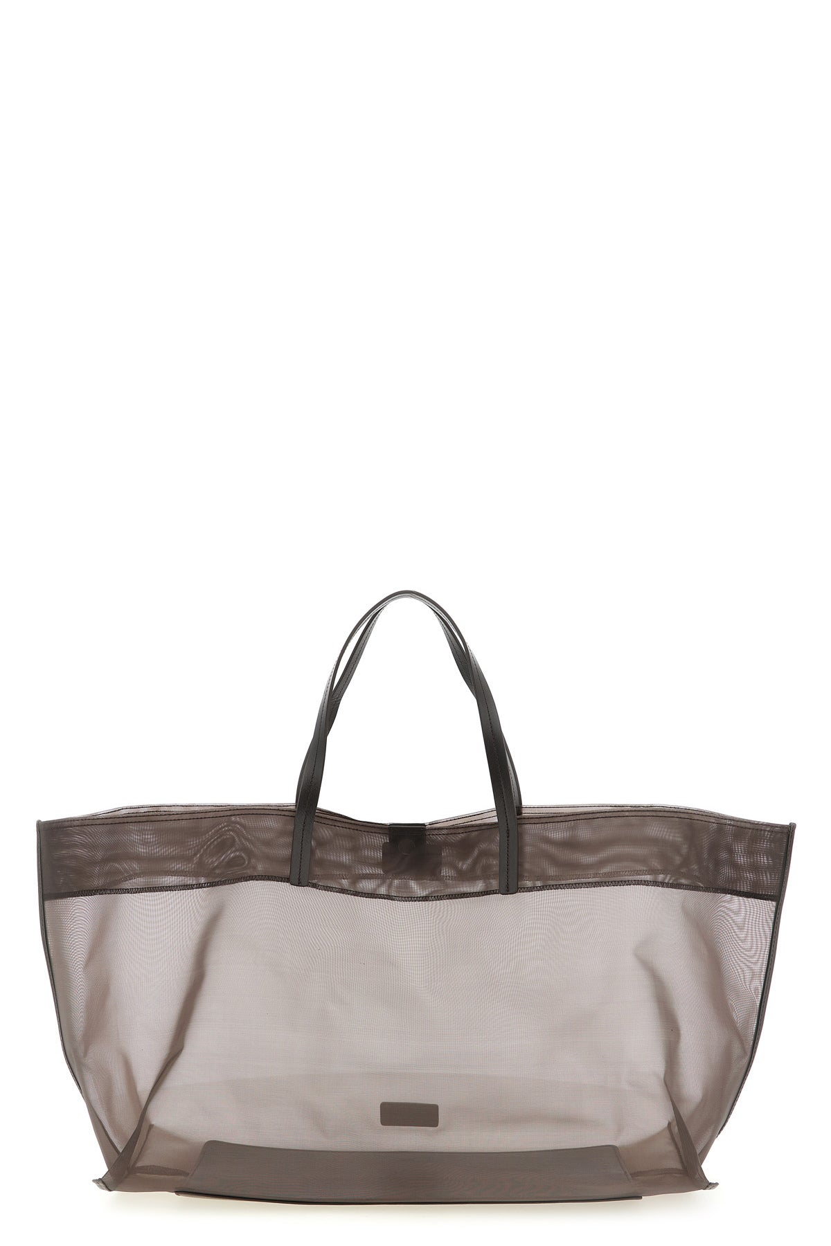 STAUD OS christos large shopping bag in semi-transparent mesh