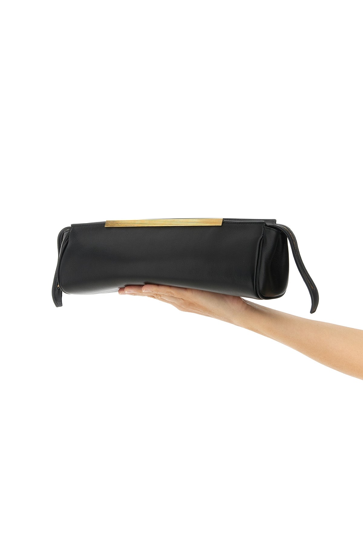KHAITE OS donna evening clutch in soft nappa lambskin leather