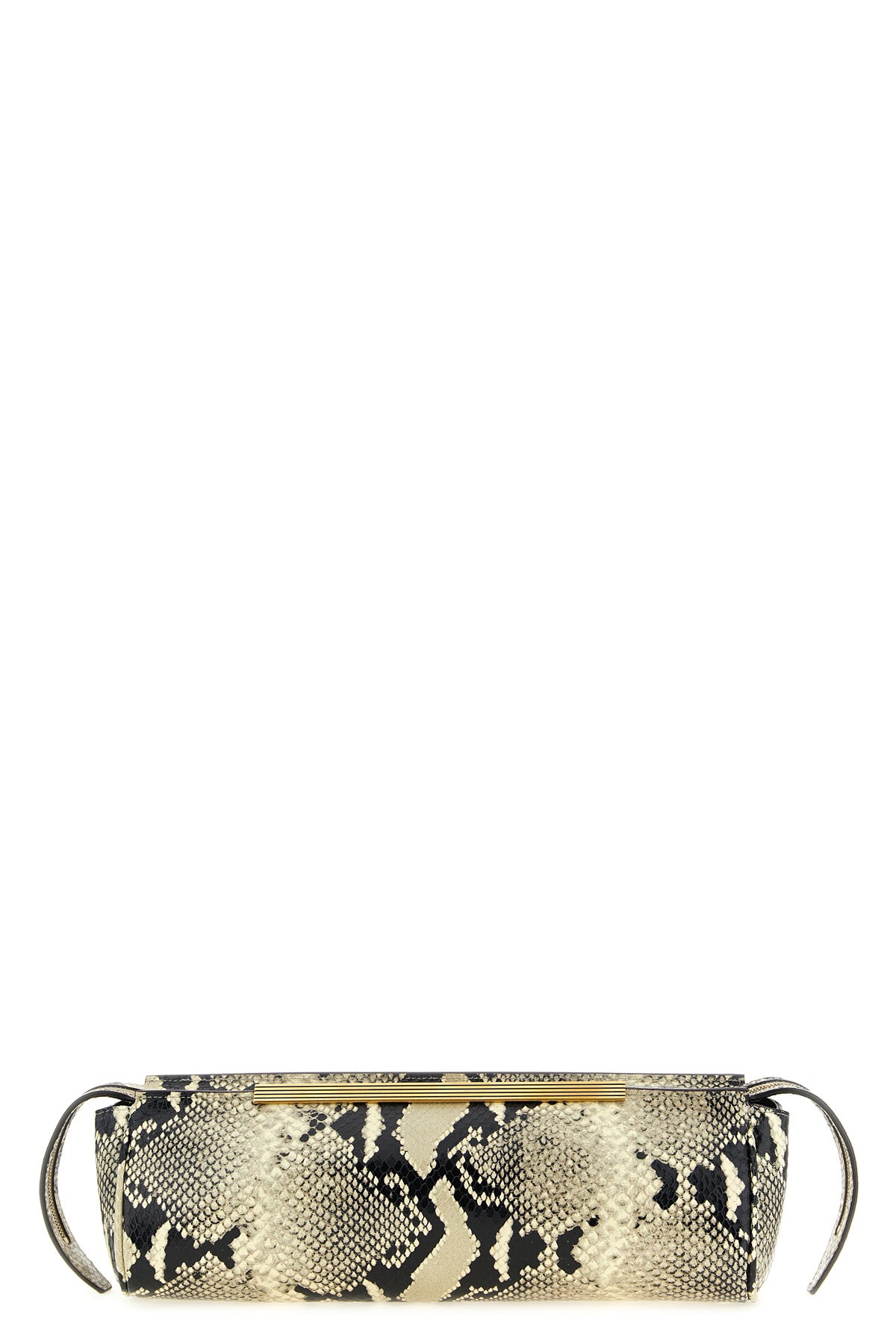 KHAITE OS donna evening clutch bag in python print leather