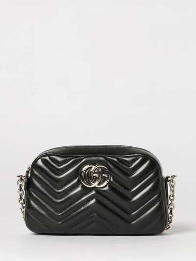 gg marmont bag in chevron nappa leather
