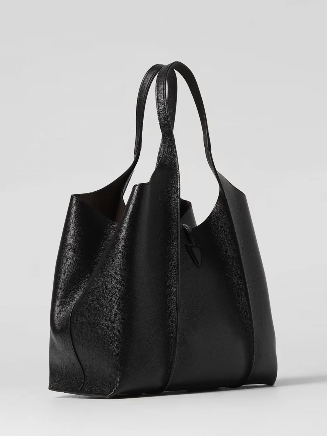 t timeless mini grained leather bag