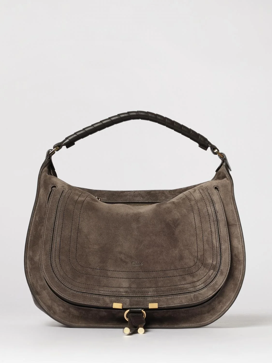 CHLOÉ OS chloé marcie suede bag
