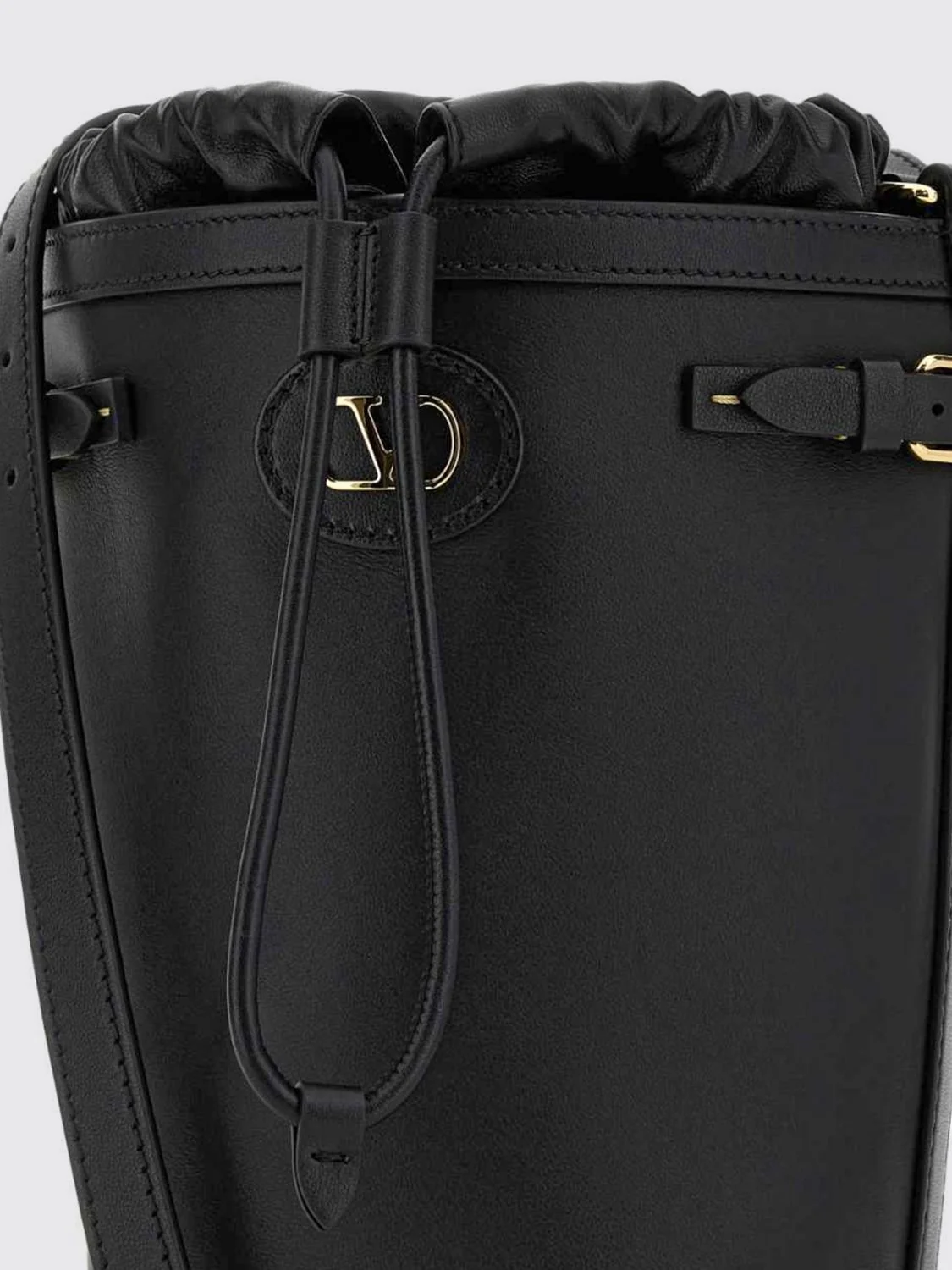 antibes leather bucket bag