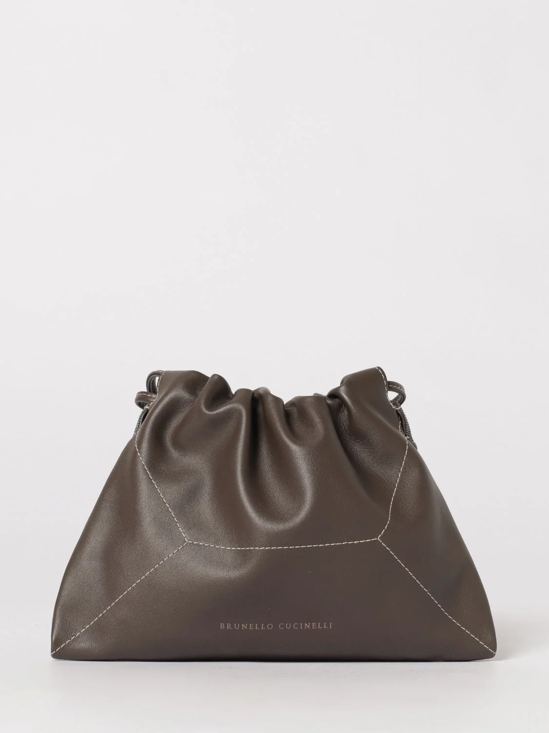 smooth calfskin bucket bag