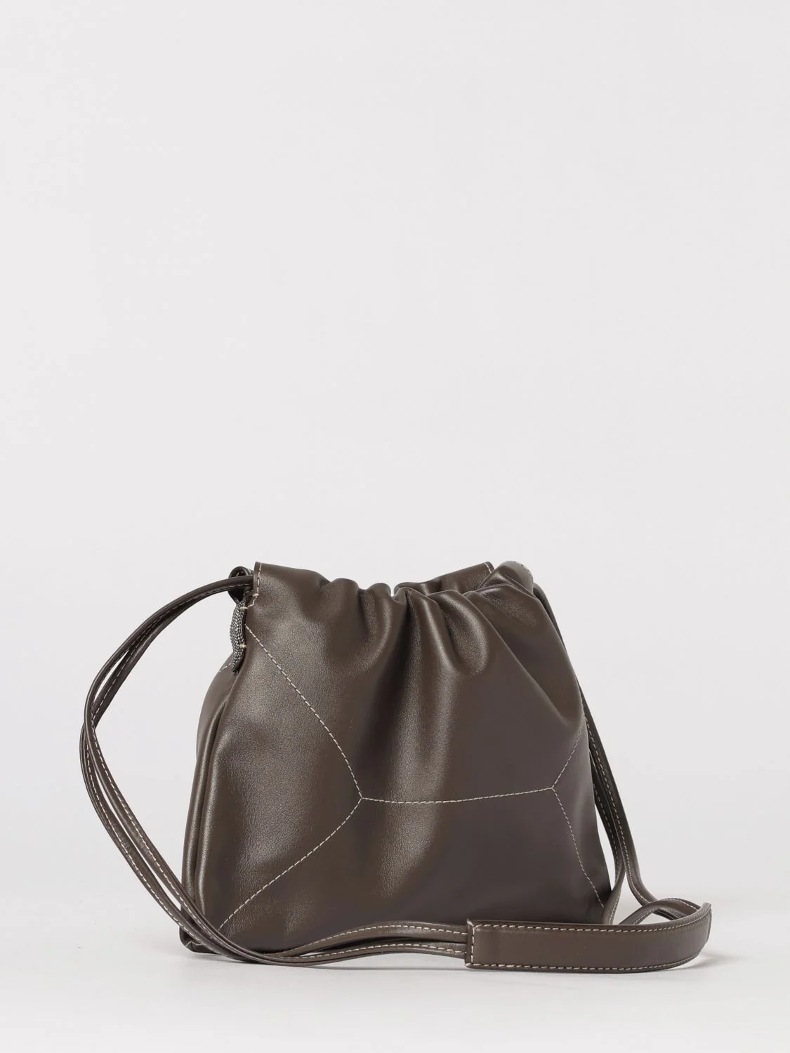 smooth calfskin bucket bag