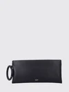aura leather clutch