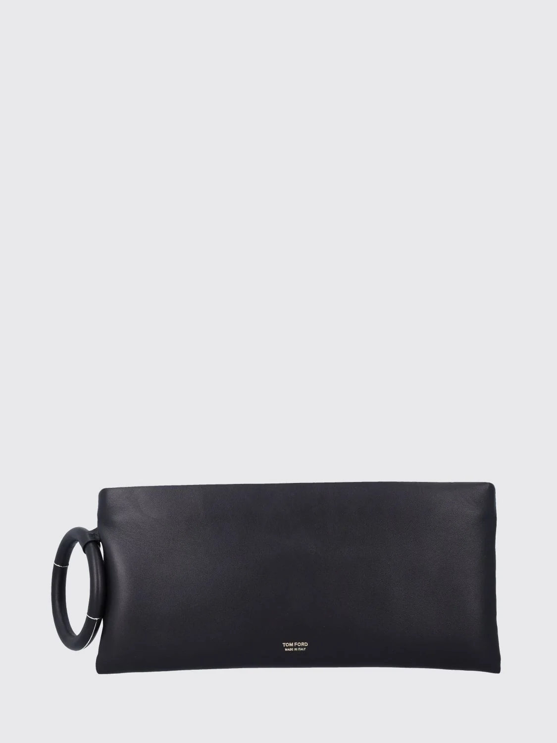 aura leather clutch