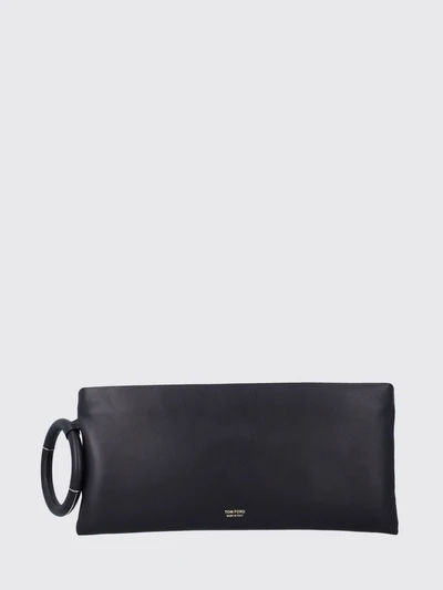 aura leather clutch