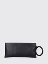 aura leather clutch