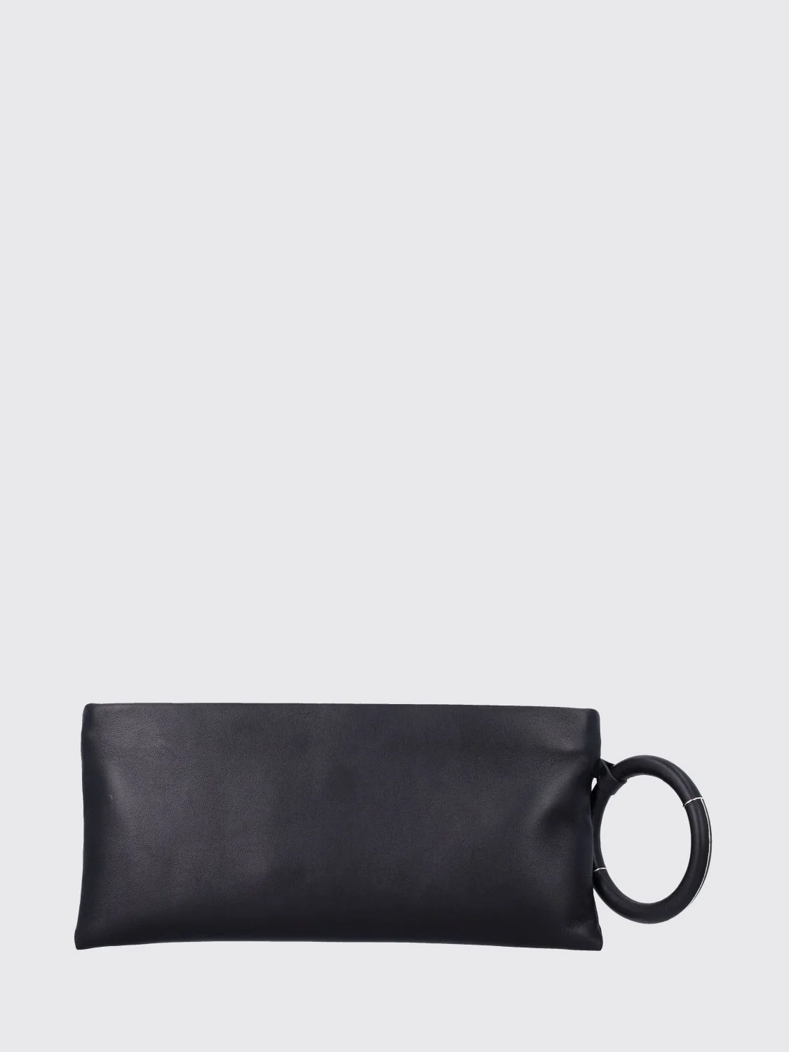 aura leather clutch