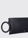 aura leather clutch