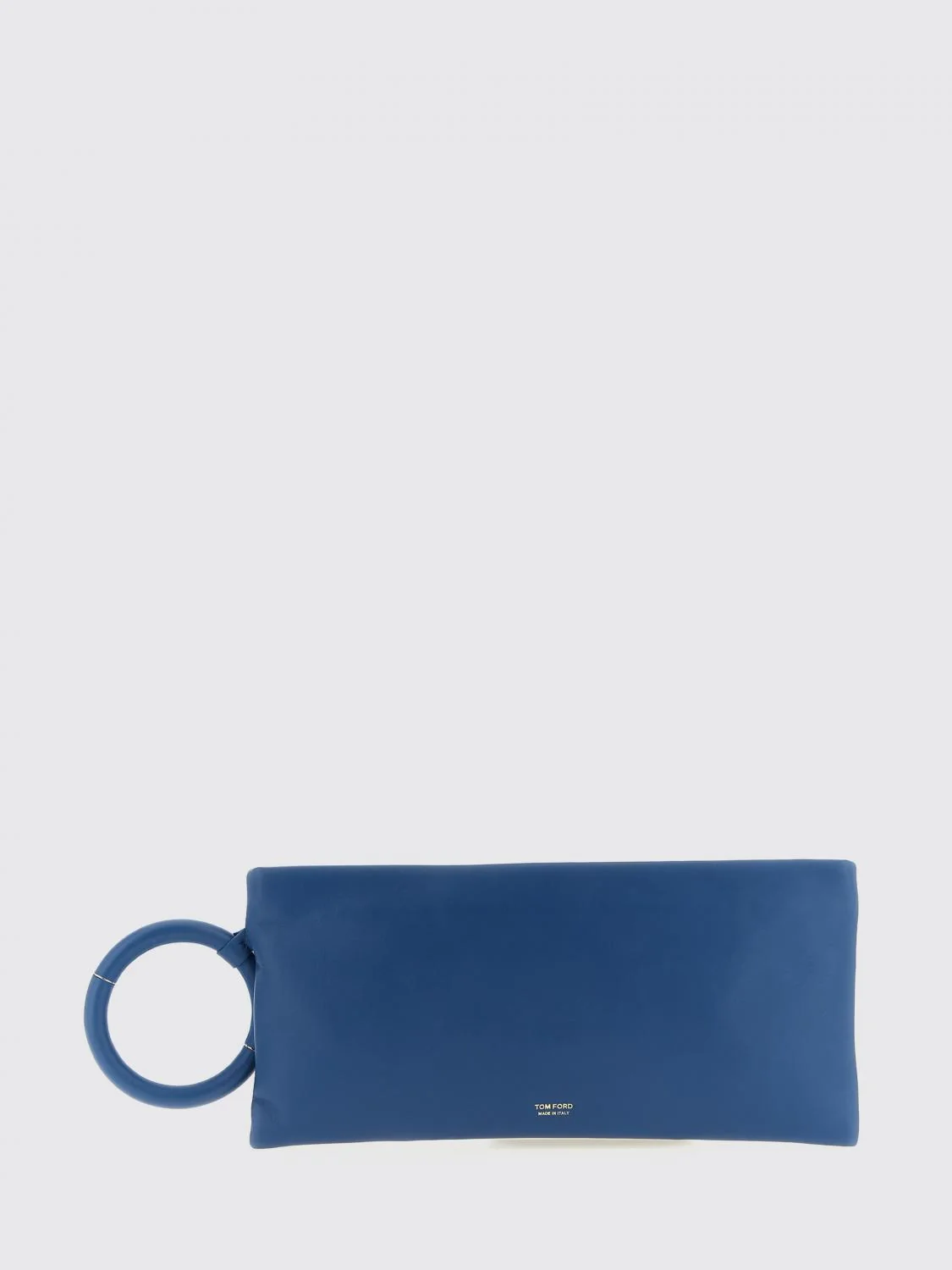 aura leather clutch