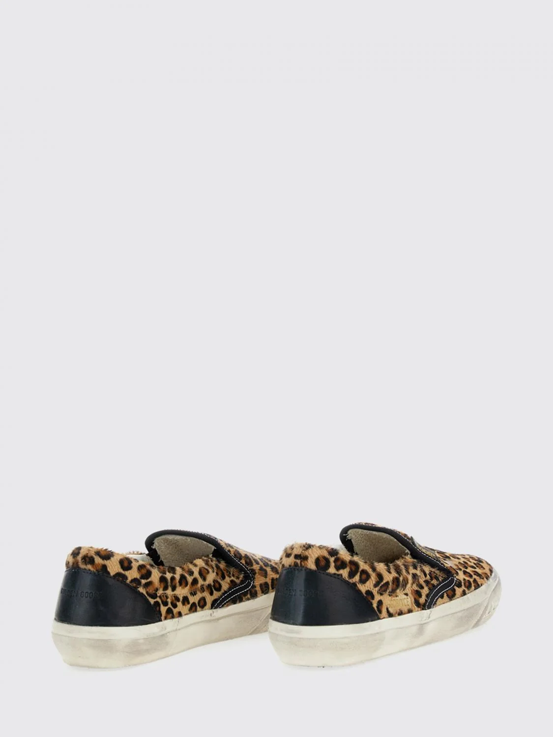 slip on animal print pony skin used effect sneakers
