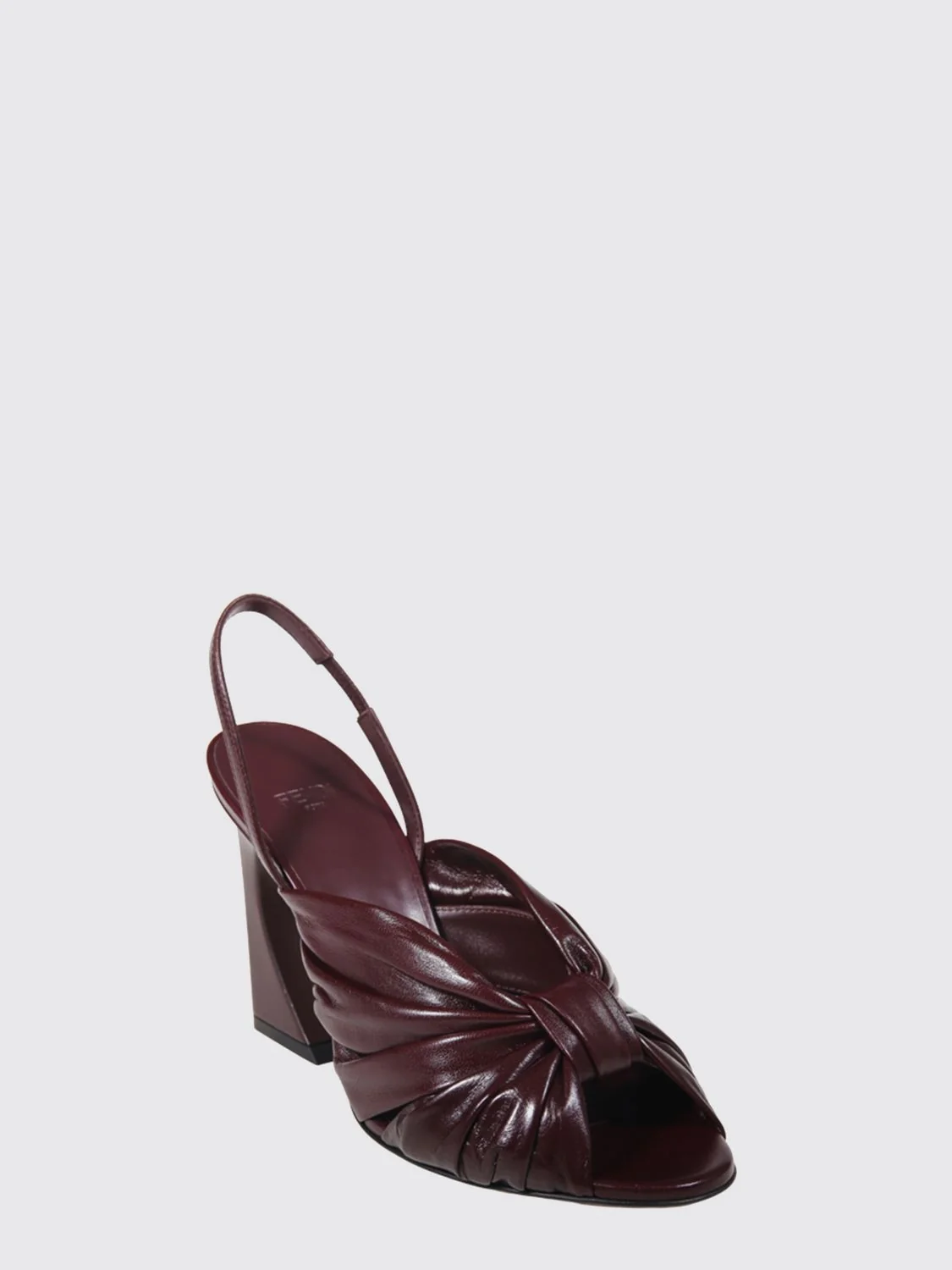 arco draped nappa sandals