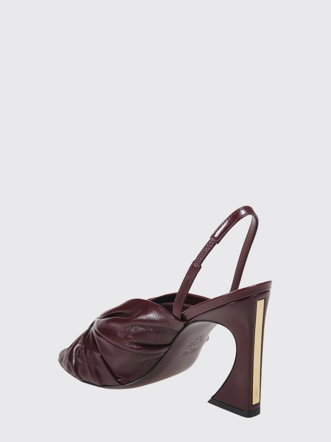 arco draped nappa sandals