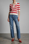 korea nordic blue cotton denim jeans